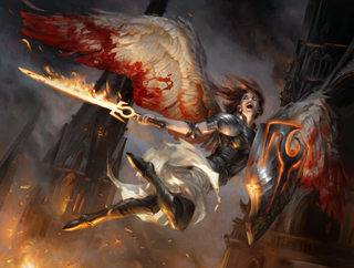 Flameblade Angel by Cynthia Sheppard